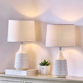 Ceramic Table Lamps Set of 2, Decor Farmhouse Lamps f, 18.5"