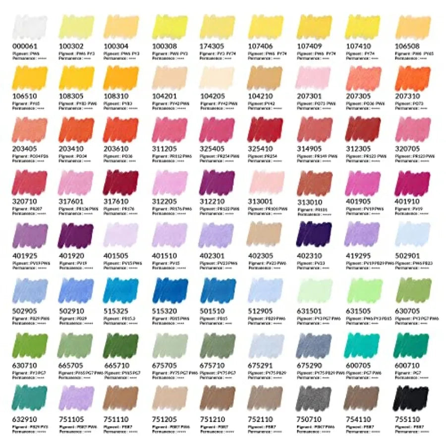Professional Soft Pastels, Handmade 72 Vibrant Colors Smooth and High Adhesion for Painting, Drawing, Blending