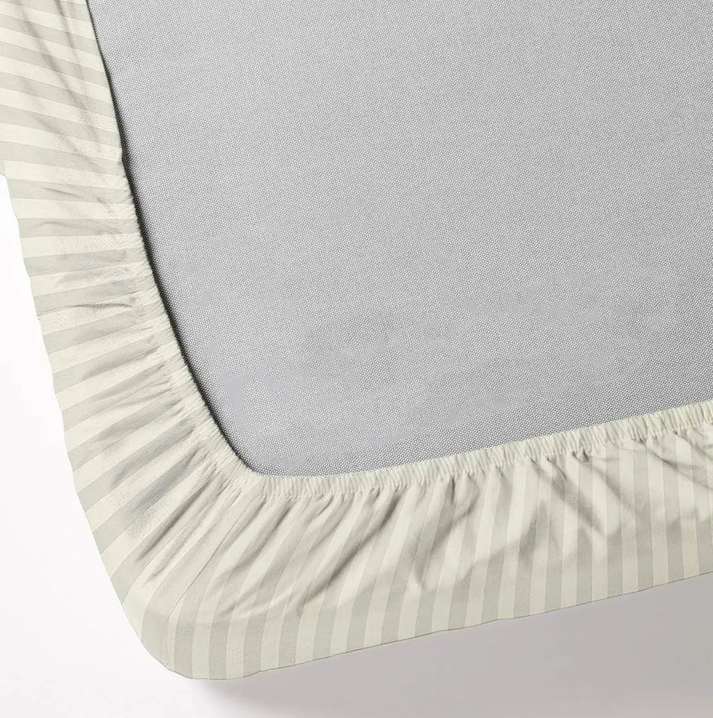 King Sheet Set 6 Piece, 100% Egyptian Cotton, 18 Inch Deep Pocket Fitted Sheet, Soft & Breathable Bedding with 4 Pillowcases