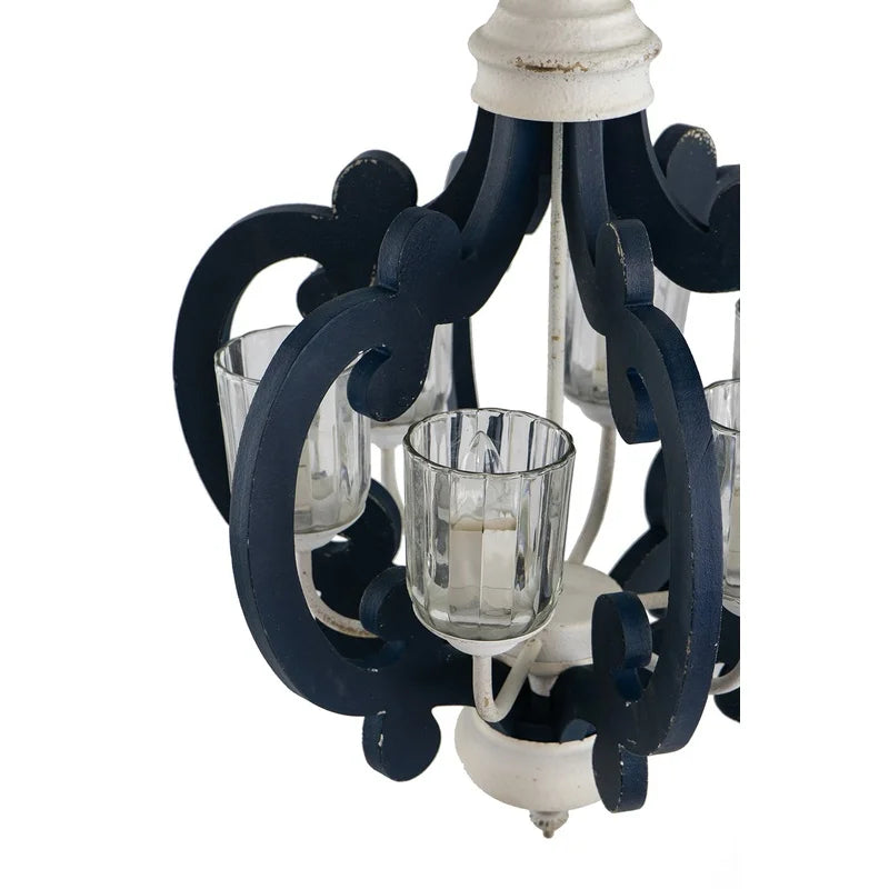Natural Wood Chandelier Pendant Light for Kitchen Living Dining Room, Farmhouse Style, Bulb Not Included