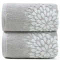 Set of 2 - Large 55" x 28", Decorative Hydrangea Floral Jacquard, cotton