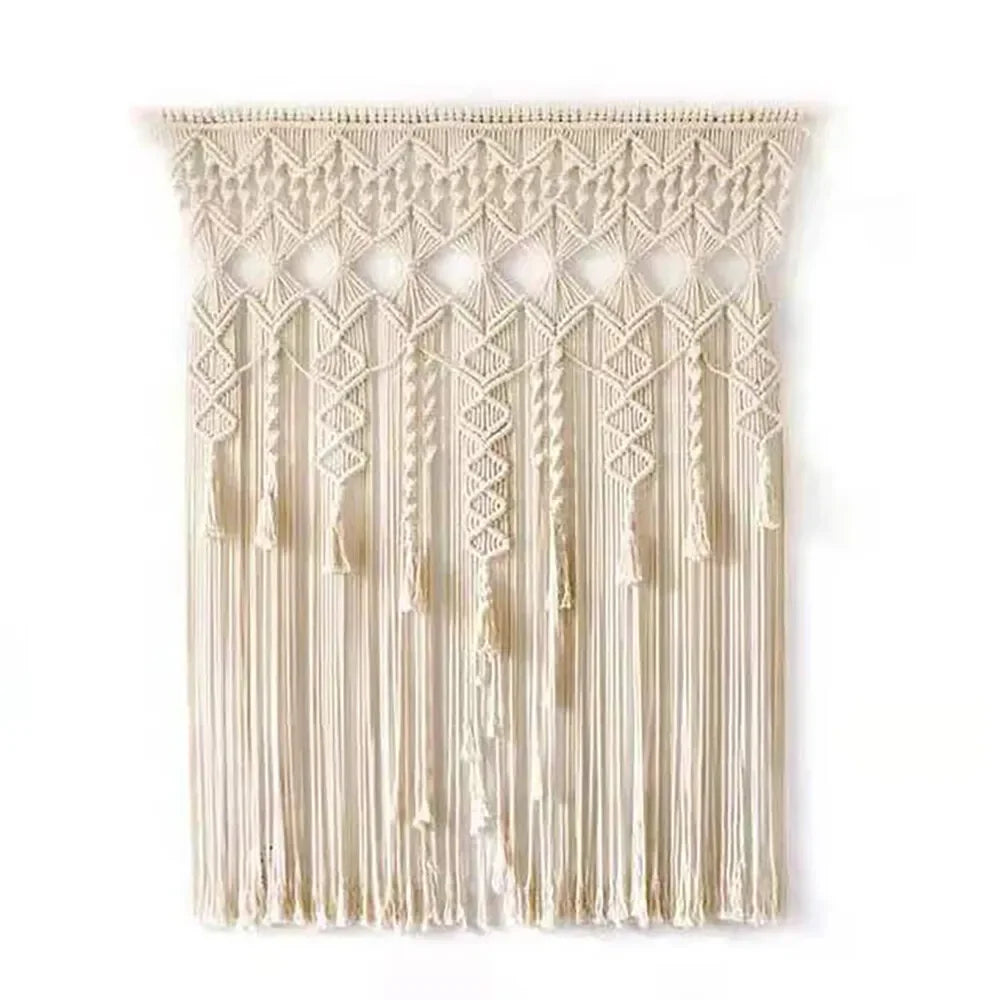 Macrame Woven Wall Hanging Tapestry Boho Backdrop Curtain Home Decor Handmade US