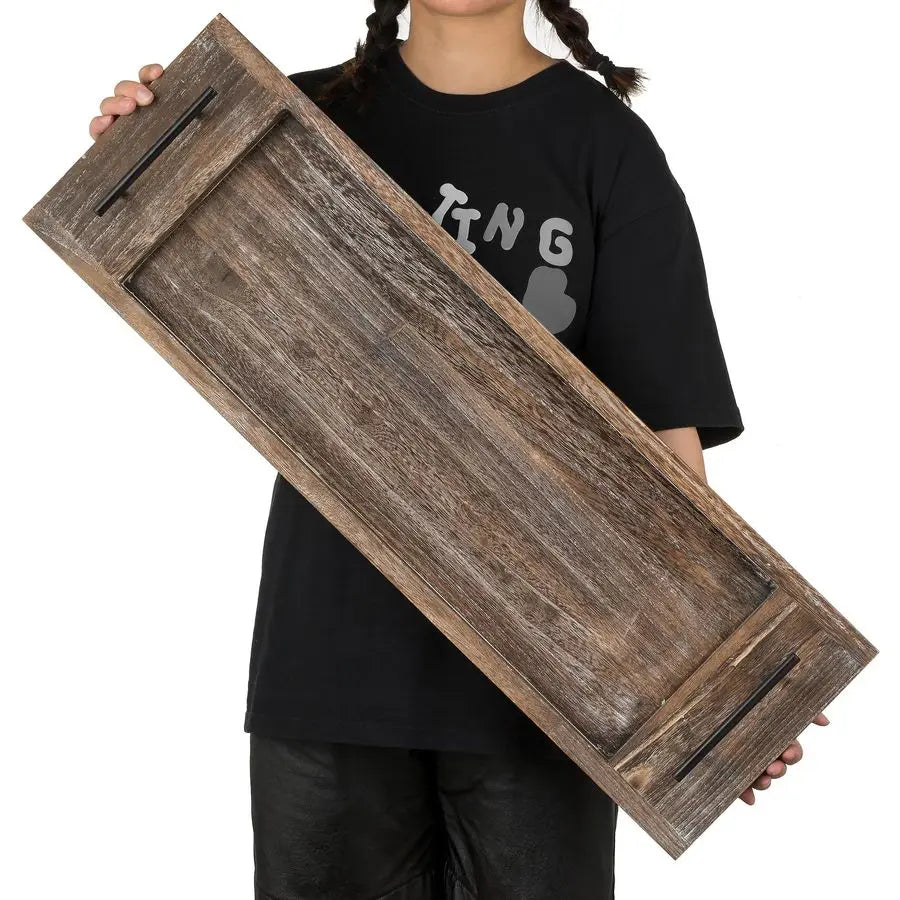 Bathtub  Extra Lg Wood Tray Bath Caddy  Rustic