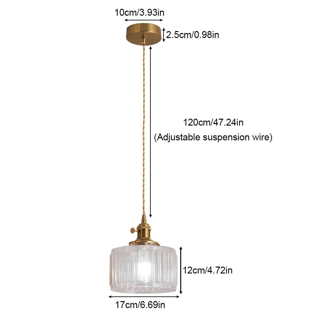 VETRULUS Retro Led Crystal Pendant Light Green Chandelier Modern Hanging