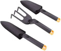 Garden Hand Tools Set: Trowel, Transplanter, Cultivator - Lightweight Fiberglass, Stronger Than Steel, Break-Proof Guarantee