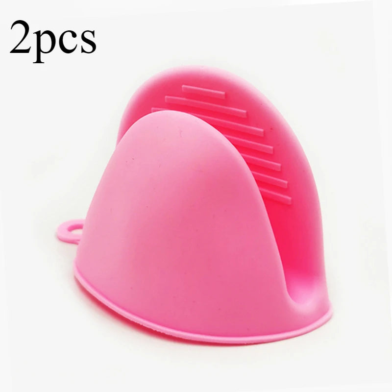 2pcs Thicken Baking  silicone oven mitts Microwave Oven Glove Heat Insulation Anti-slip