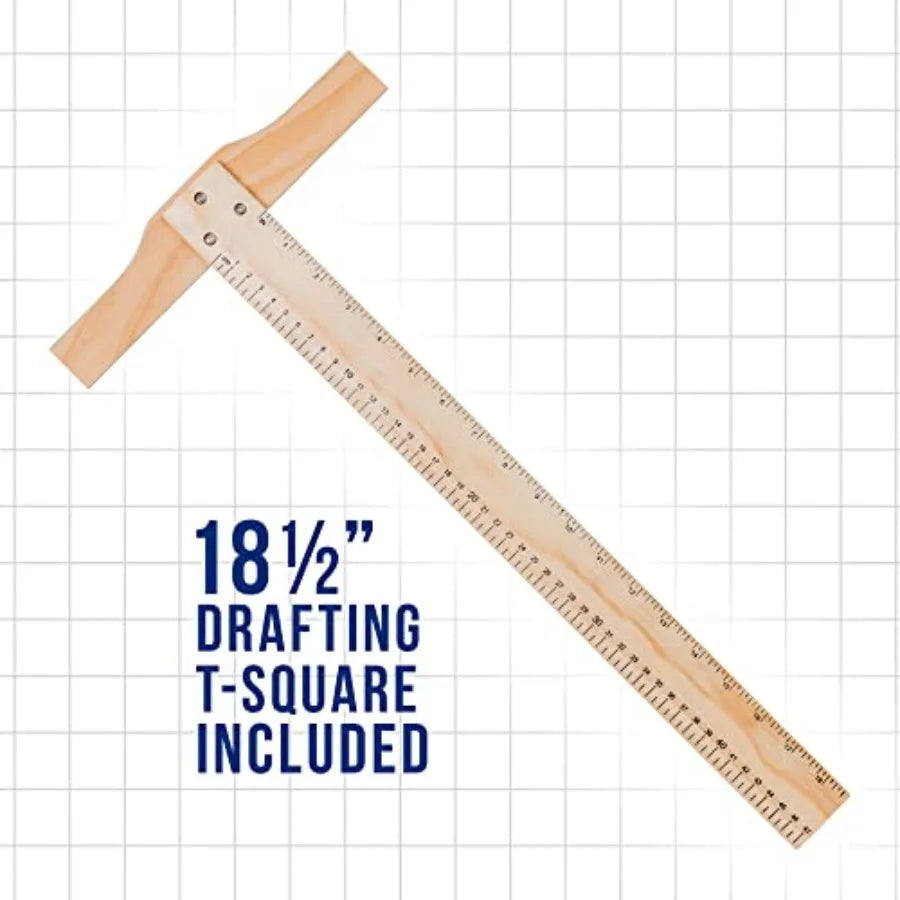 Large 20-1/2" x 16" Wooden Adjustable Table Top Easel for Painting and Drawing - with 5 Angles