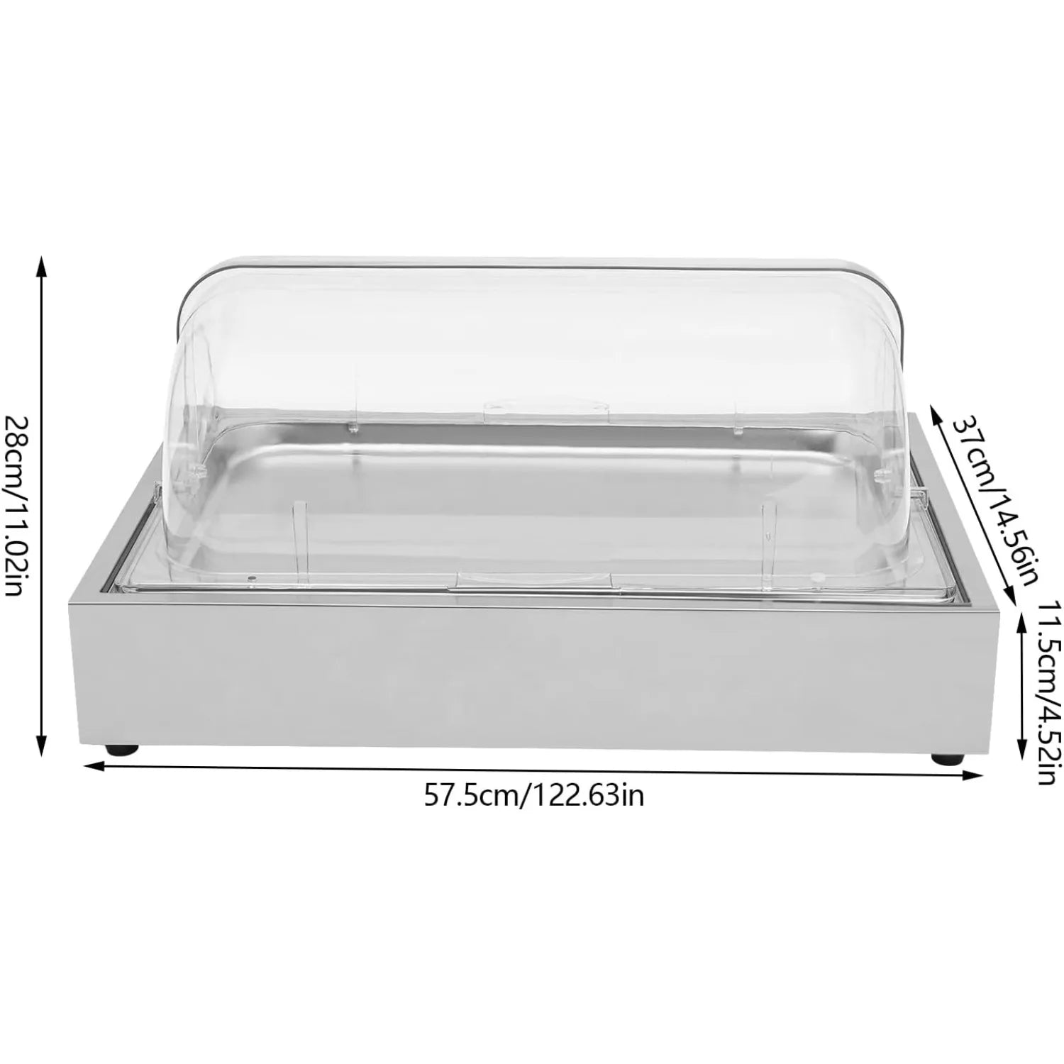 Chilled Serving Tray with Clear Cover