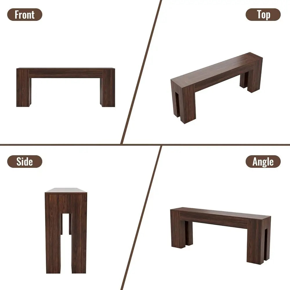 Extra Long 79" Wood FARMHOUSE Table for Entryway Living Room, Kitchen