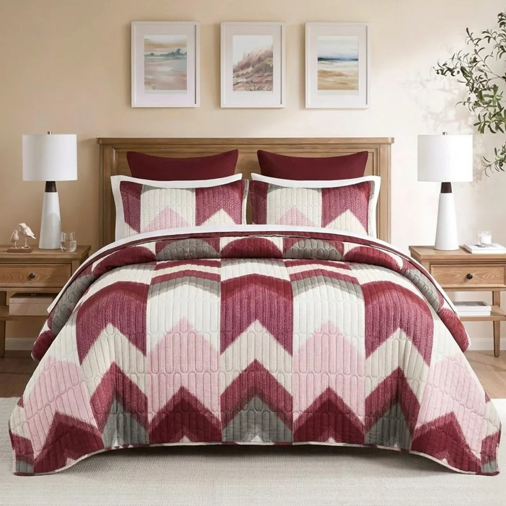 6 Pcs Printed Bedspread Set Luxury High Quality Quilt Set Quilting Thin Comforter Set All Season Use Local Warehouse