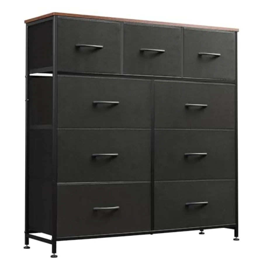 9-Drawer Dresser, Fabric Storage Tower