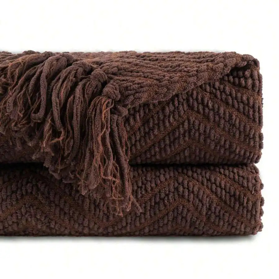 Knitted Olive Green Throw Blanket For Soft Warm Large Throws ,Decorative Green Throw Blankets