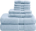 800GSM Bathroom Towel Set of 8 100% Cotton Bath Towel Set for Bathroom Luxurious Highly Absorbent 2