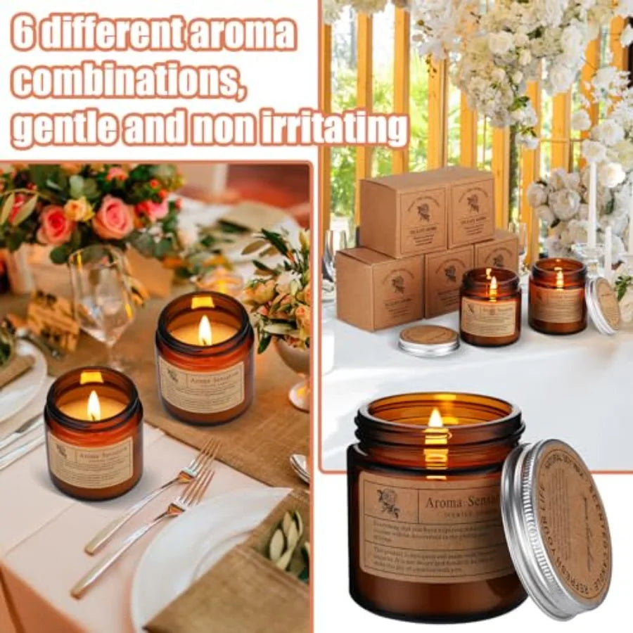 36 Pcs Scented Candles for Home Bulk Jar Candles Gift Set