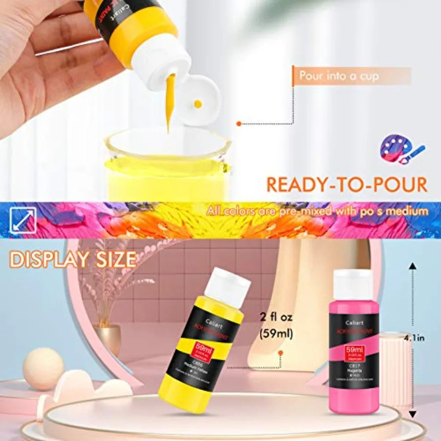 52 set Acrylic Paint Set for crafts