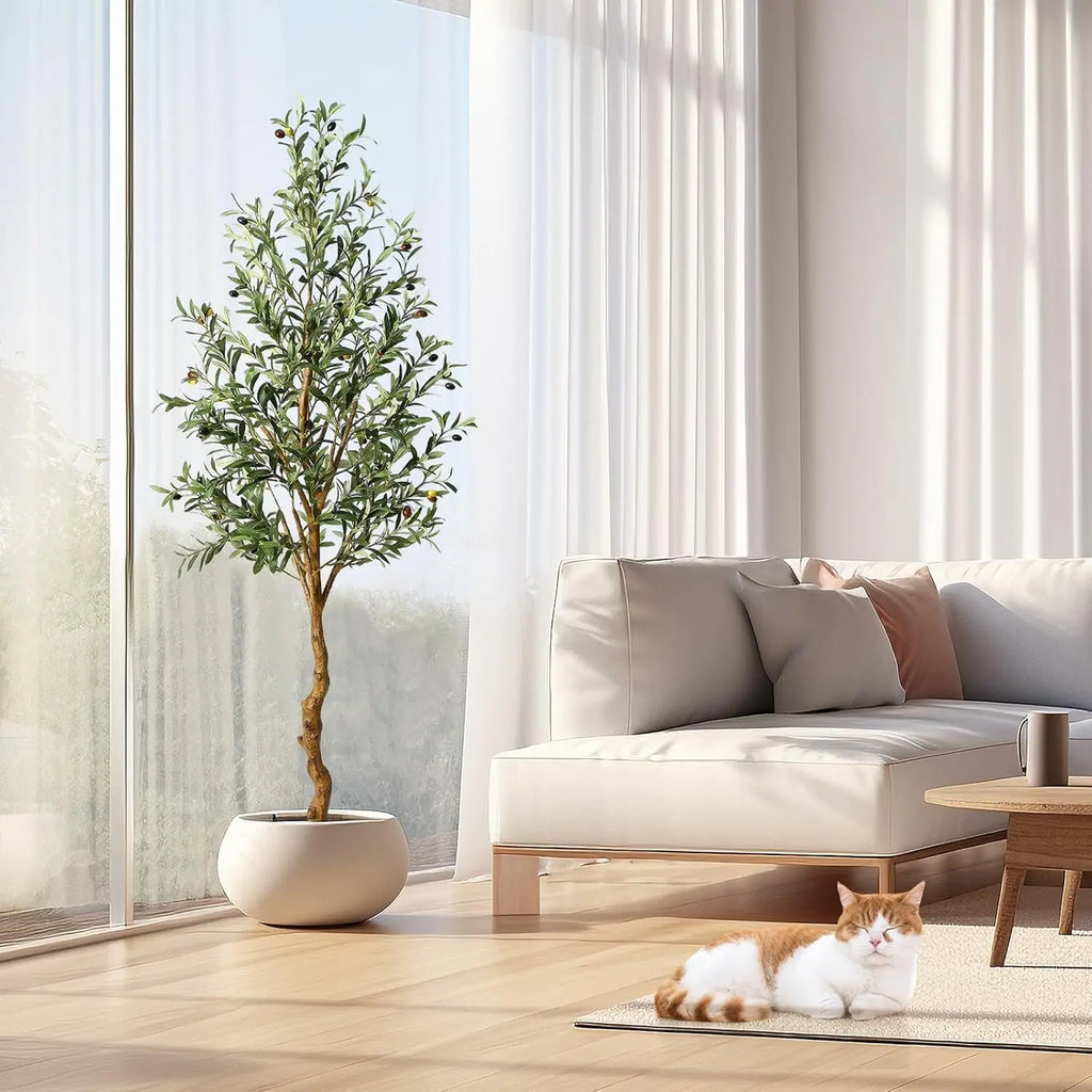 1Pc/2Pcs Artificial Olive Tree 4ft / 5ft / 6ft,