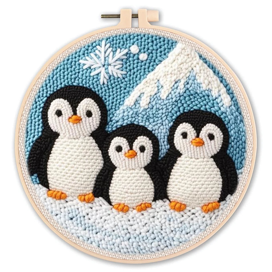 Punch Needle Embroidery Starter Kits For Beginner  Cute Animals