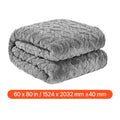 Weighted Blanket 20 lbs 60 x 80 in Queen Size Sherpa Fleece Blanket w/ Glass Beads for 200-250 lbs