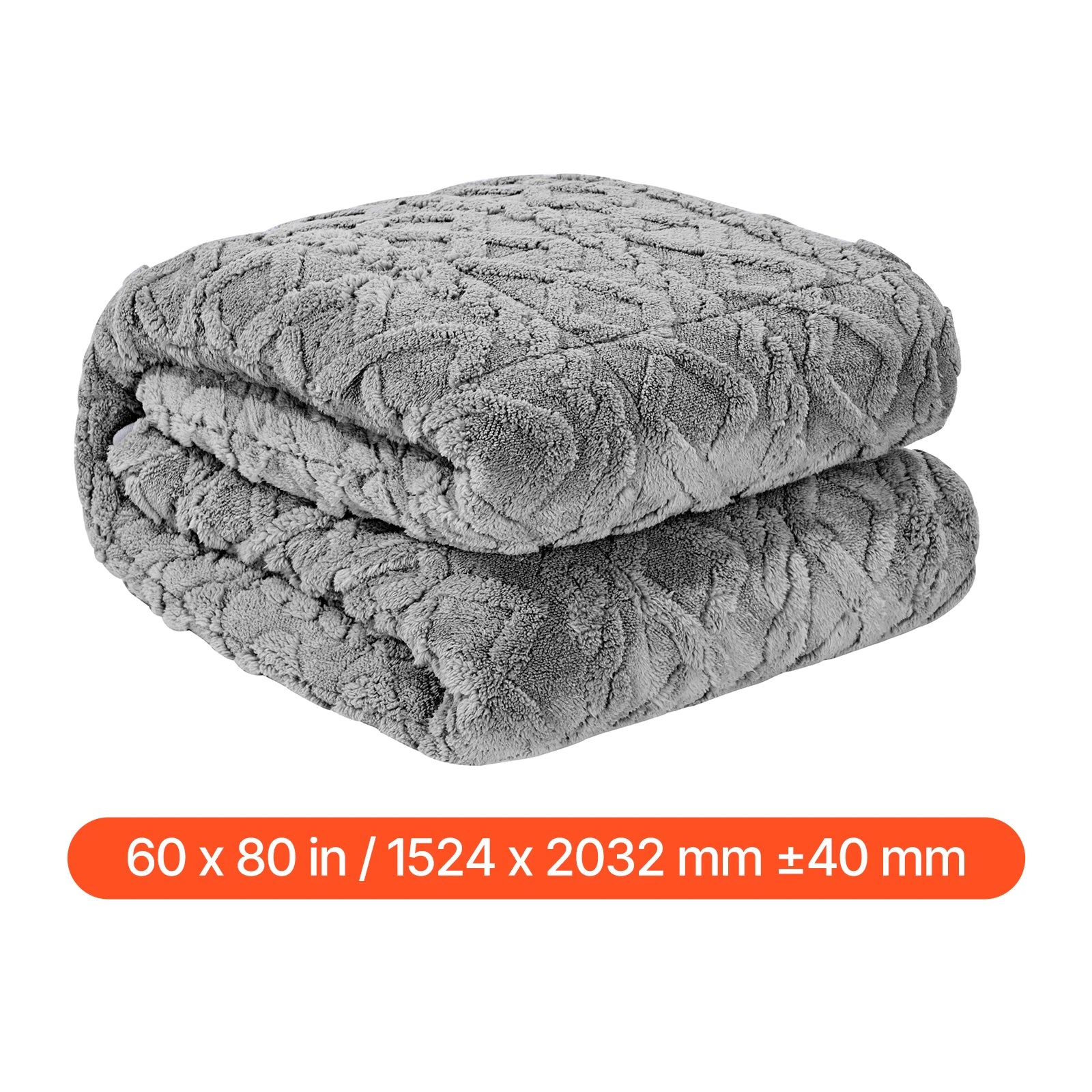 Weighted Blanket 20 lbs 60 x 80 in Queen Size Sherpa Fleece Blanket w/ Glass Beads for 200-250 lbs