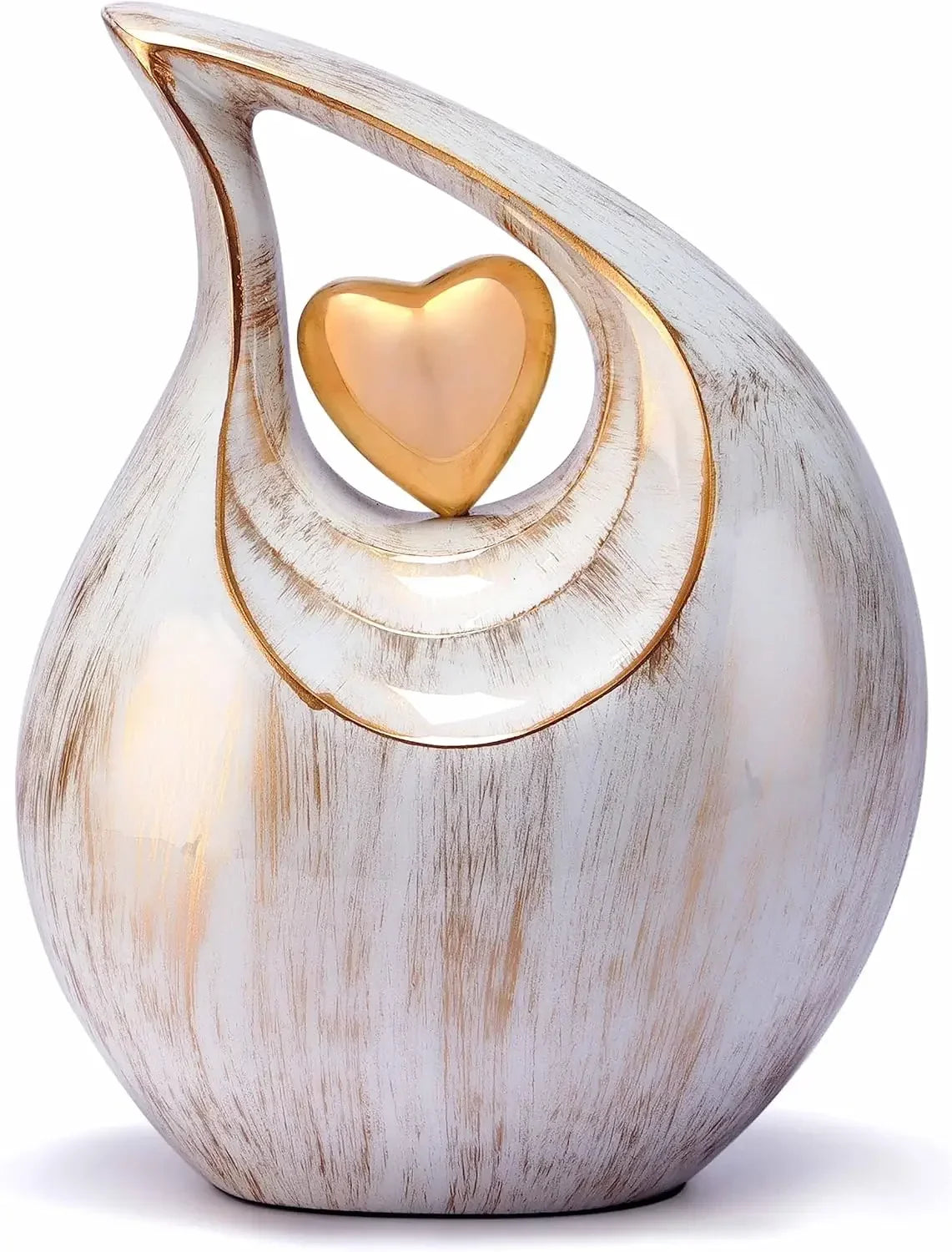Teardrop Heart Cremation Urn for Human Ash|  | Large | 2.5 Liter Capacity
