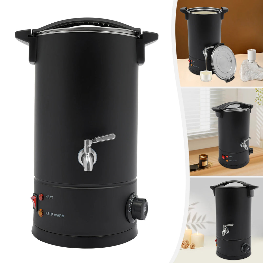 Professional Wax Melting Furnace 8/10/12/15L for Candle Making Repair Large Capacity Easy to Use & Clean
