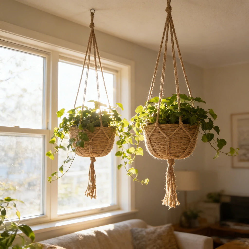 2PCS Hanging Flowerpot Decorative Baskets Outdoor