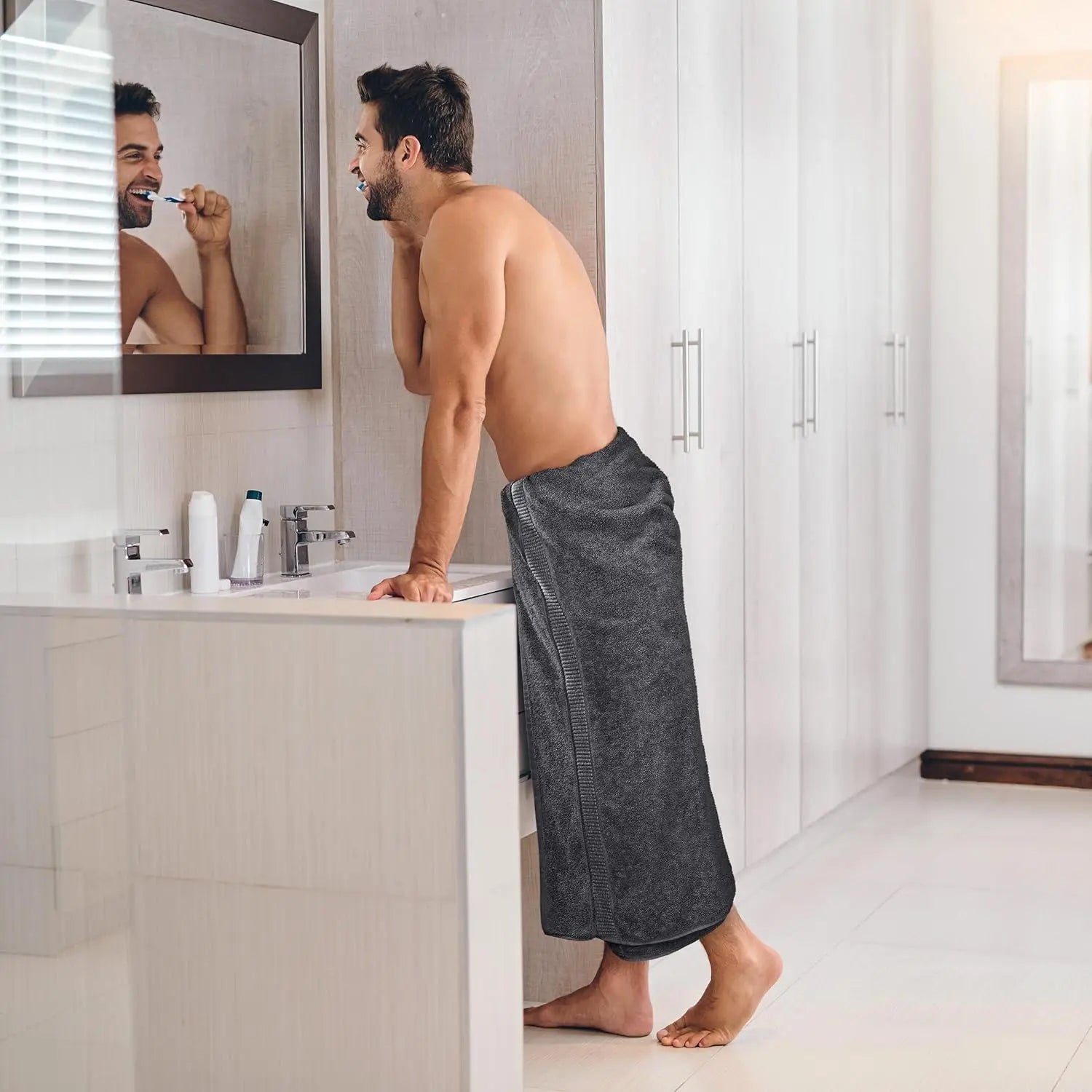 Jumbo Bath Sheet 2 Piece, 600 GSM 35x70 Inches, Absorbent Quick Dry Oversized Cotton Towel