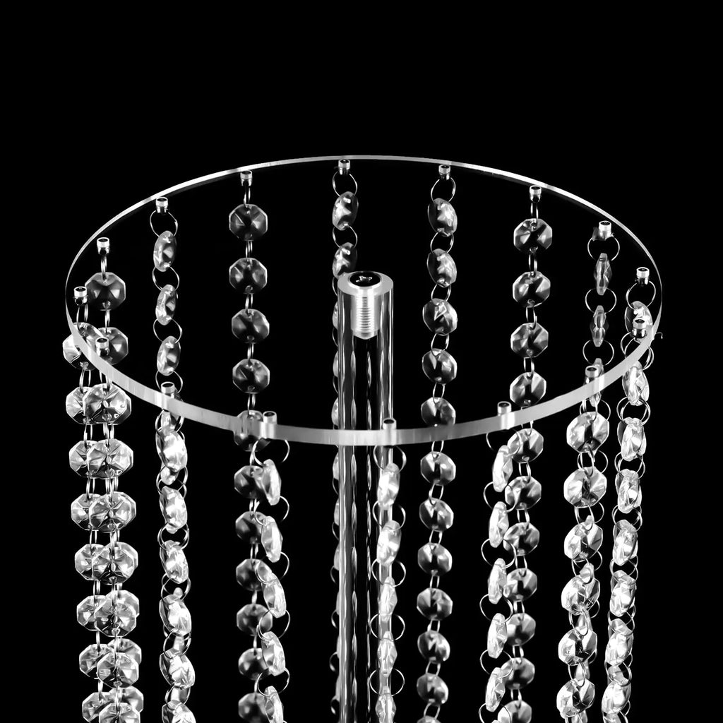 Centerpieces Clear Flower Acrylic- 2 Pcs 23.6 inch Tall Crystal Flower Stand