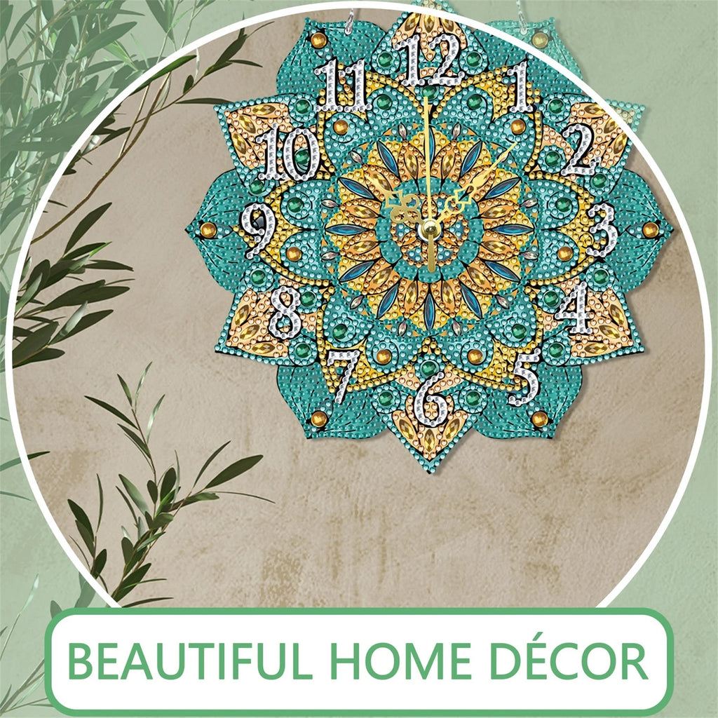 DIY Crystal Diamond Clock Kit 5D Diamond Art Mosaic Clock Paint by Number
