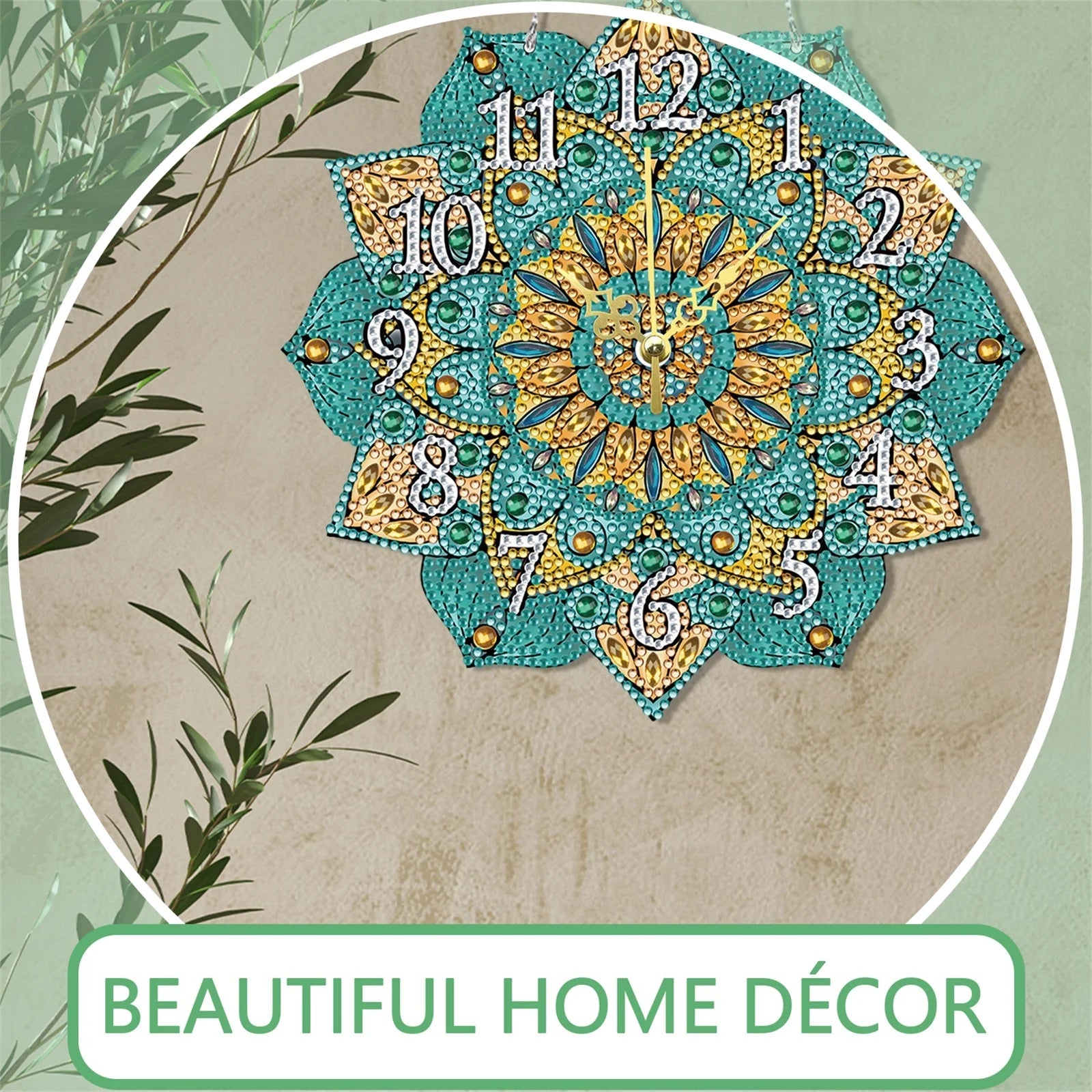 DIY Crystal Diamond Clock Kit 5D Diamond Art Mosaic Clock Paint by Number