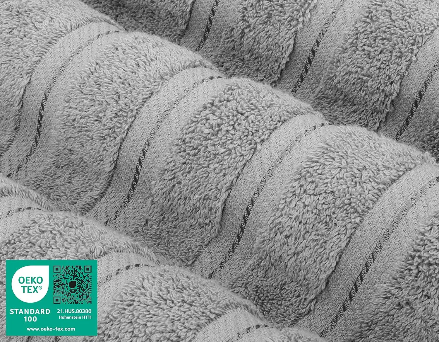 Turkish Cotton 6 Piece Towel Set - 600 GSM Soft Absorbent Quick Dry Bath Towels  2 Bath Towels 2 Hand Towels 2