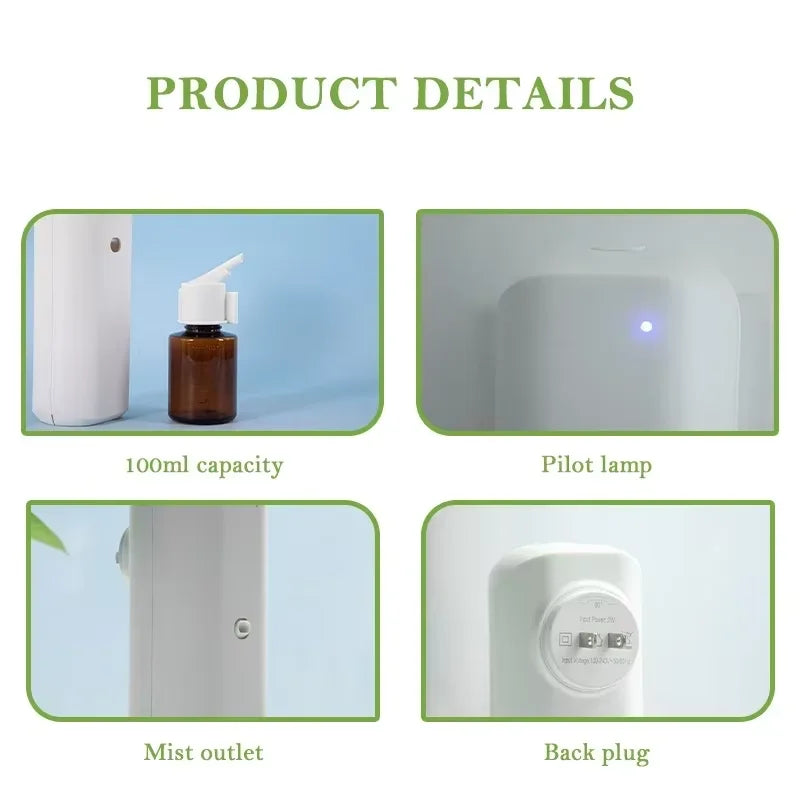 Socket Model Home Fragrance Perfume Aroma Diffuser 300m³ Bluetooth APP 100ML Essential Oil Capacity