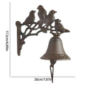Door Bell Cast Iron Antique Country House Look, Loud Sound Weatherproof