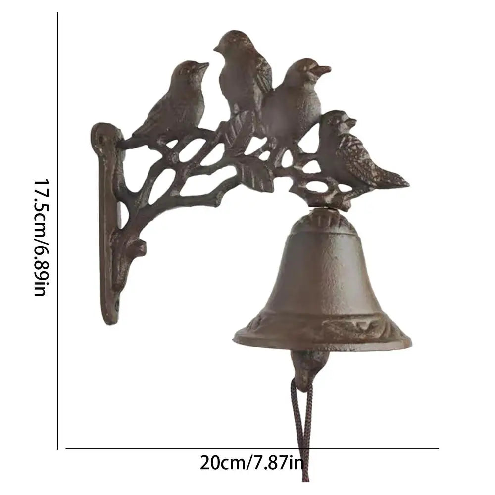 Door Bell Cast Iron Antique Country House Look, Loud Sound Weatherproof