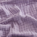 Cotton Muslin Blanket King Size - Soft, Breathable Layering Blanket, 108'x90', All Season Gauze, Lavender