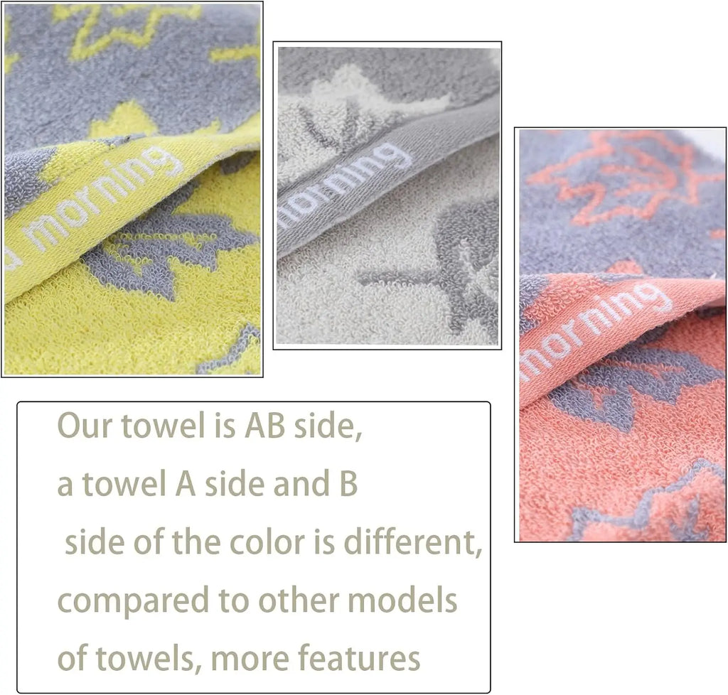 3 Pack Decorative Maple Leaf Hand Towels for Bathroom, Cotton Soft Absorbent Towel Set  13x29 Inches