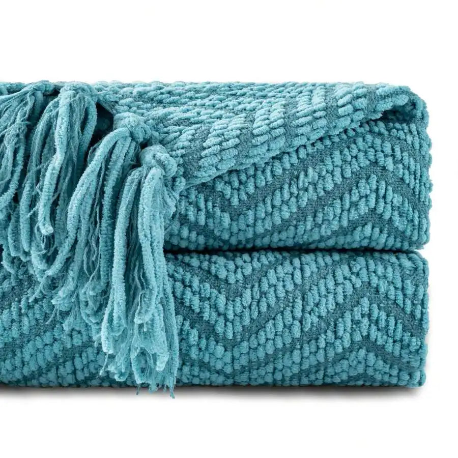 Knitted Olive Green Throw Blanket For Soft Warm Large Throws ,Decorative Green Throw Blankets