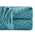 Knitted Olive Green Throw Blanket For Soft Warm Large Throws ,Decorative Green Throw Blankets