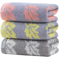 3 Pack Decorative Maple Leaf Hand Towels for Bathroom, Cotton Soft Absorbent Towel Set  13x29 Inches