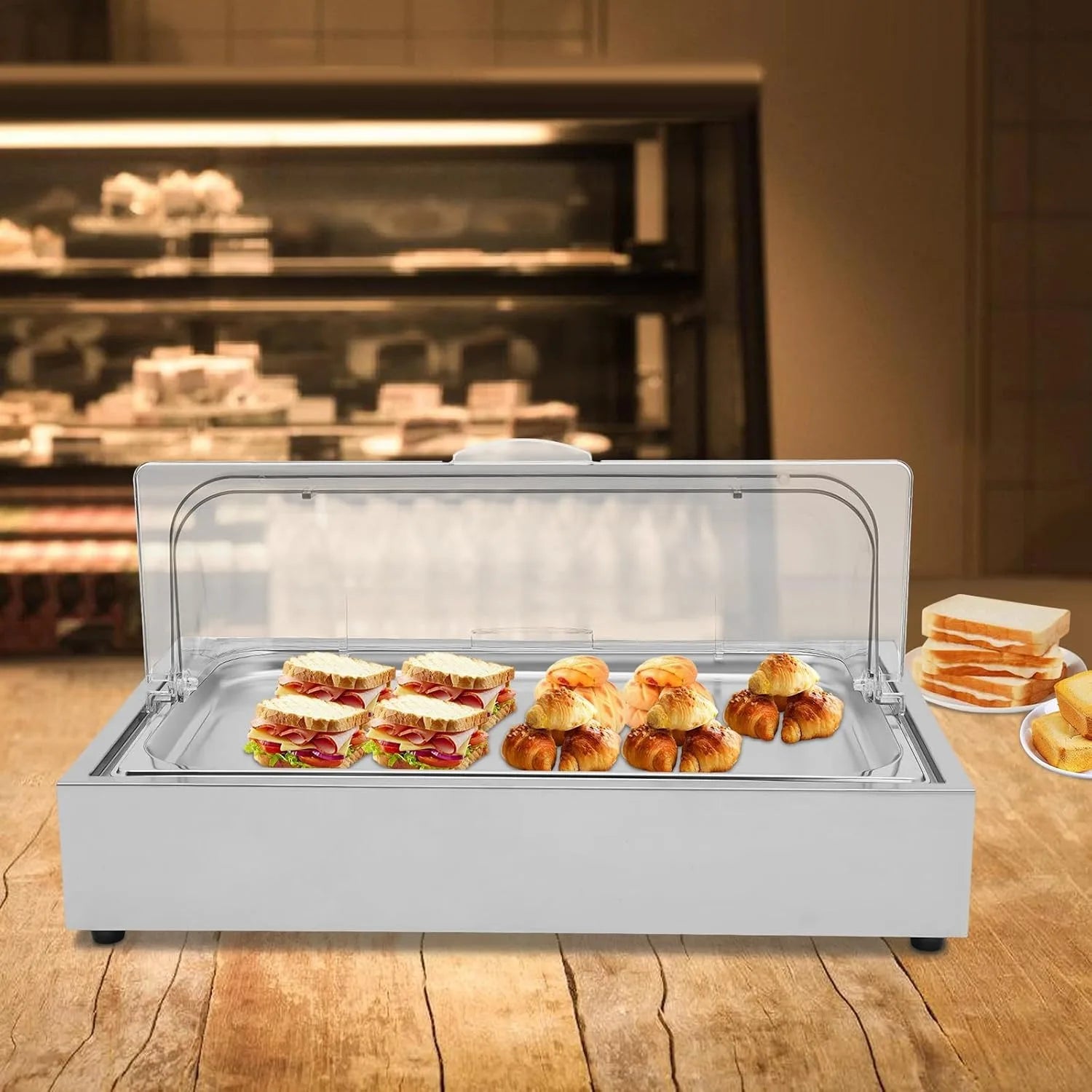 Chilled Serving Tray with Clear Cover