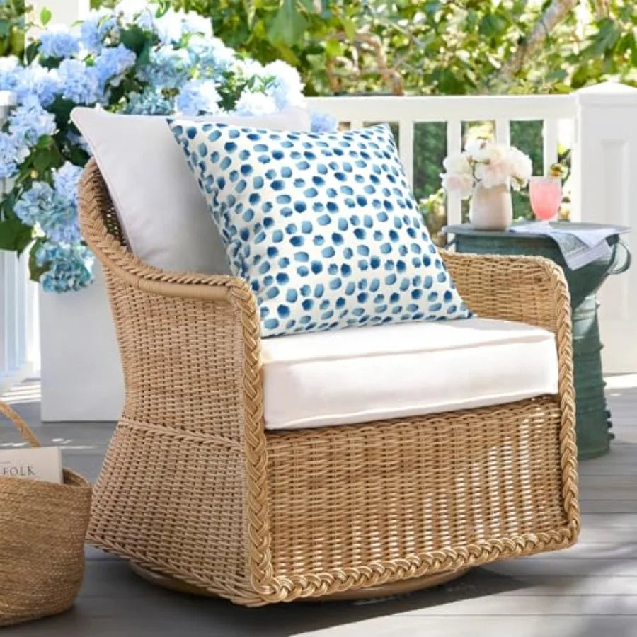 Pack of 2 Square Waterproof Outdoor Pillow sets, multi-room use