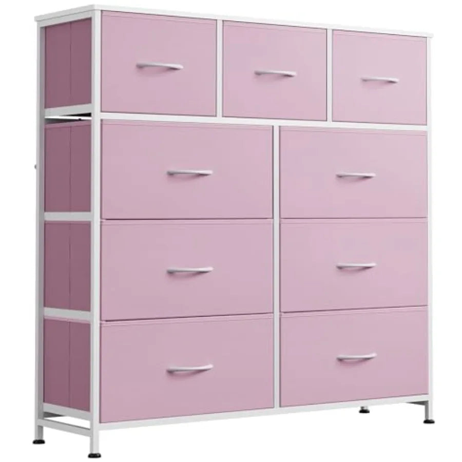 9-Drawer Dresser, Fabric Storage Tower