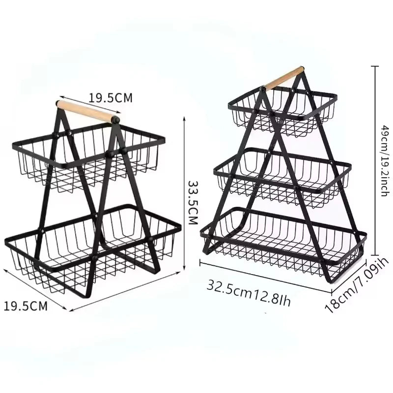 2 and 3 Tier Portable Iron Organizer for multi-use