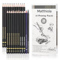 Sketching Pencil Set - 24 Pieces Drawing Sketch Pencil HB, B, 2B, 3B, 4B, 5B, 6B, 7B, 8B, 10B, 12B, 14B, H, 2H, 3H, 4H, 5H, 6H,