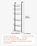 6/8/9Tier Over the Door Heavy-Duty Steel Organizer, Black