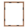 Canvas Float Walnut Wood Frames 24x30 for , Vertical and Horizontal with Adhesive