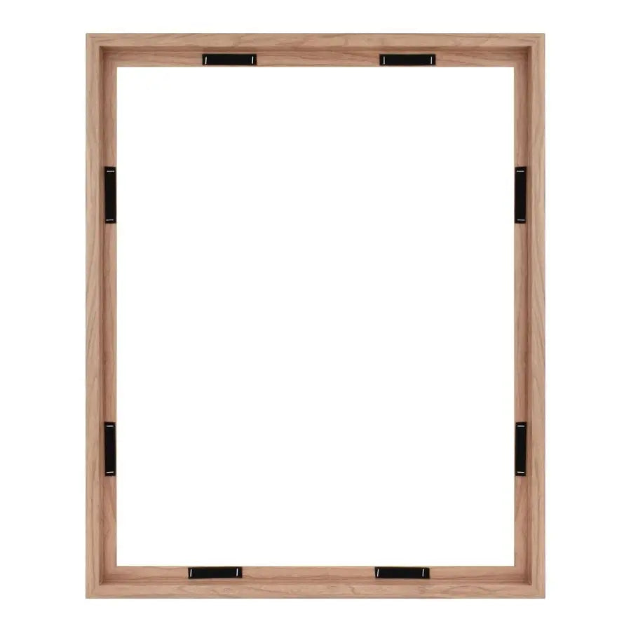 Canvas Float Walnut Wood Frames 24x30 for , Vertical and Horizontal with Adhesive