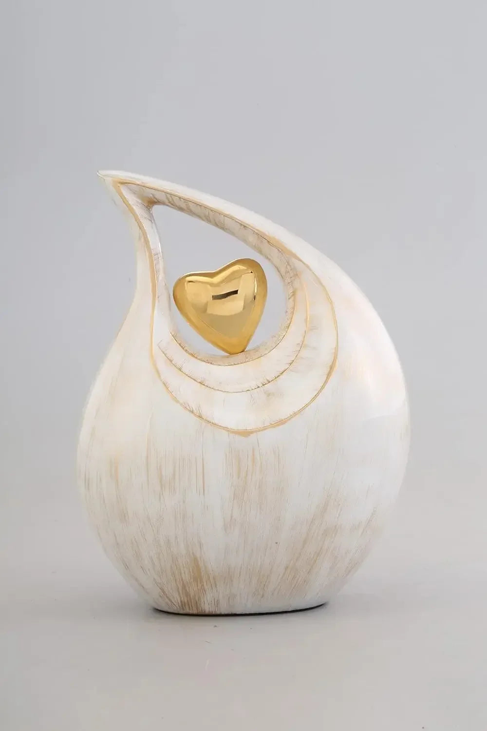 Teardrop Heart Cremation Urn for Human Ash|  | Large | 2.5 Liter Capacity