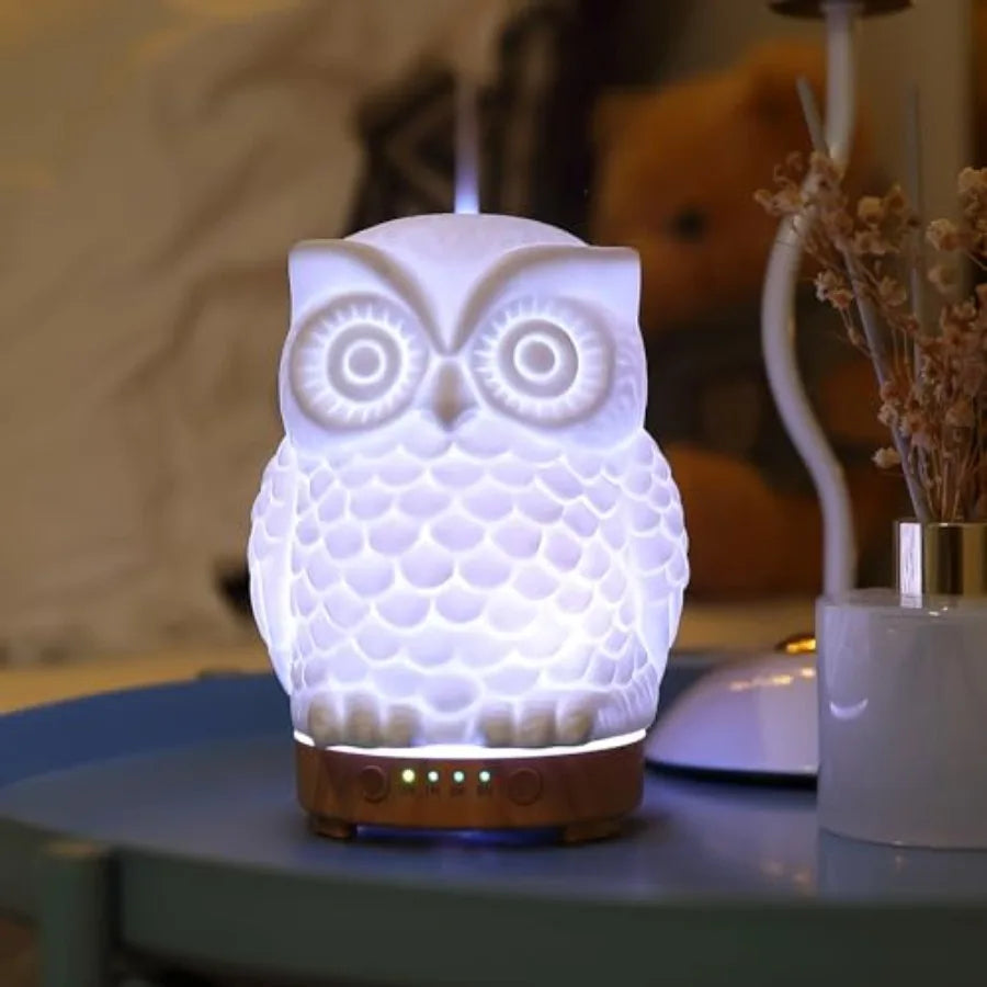 Hand Blown Essential Oil Diffuser Ultrasonic Cool Mist Scent , Whisper Quiet