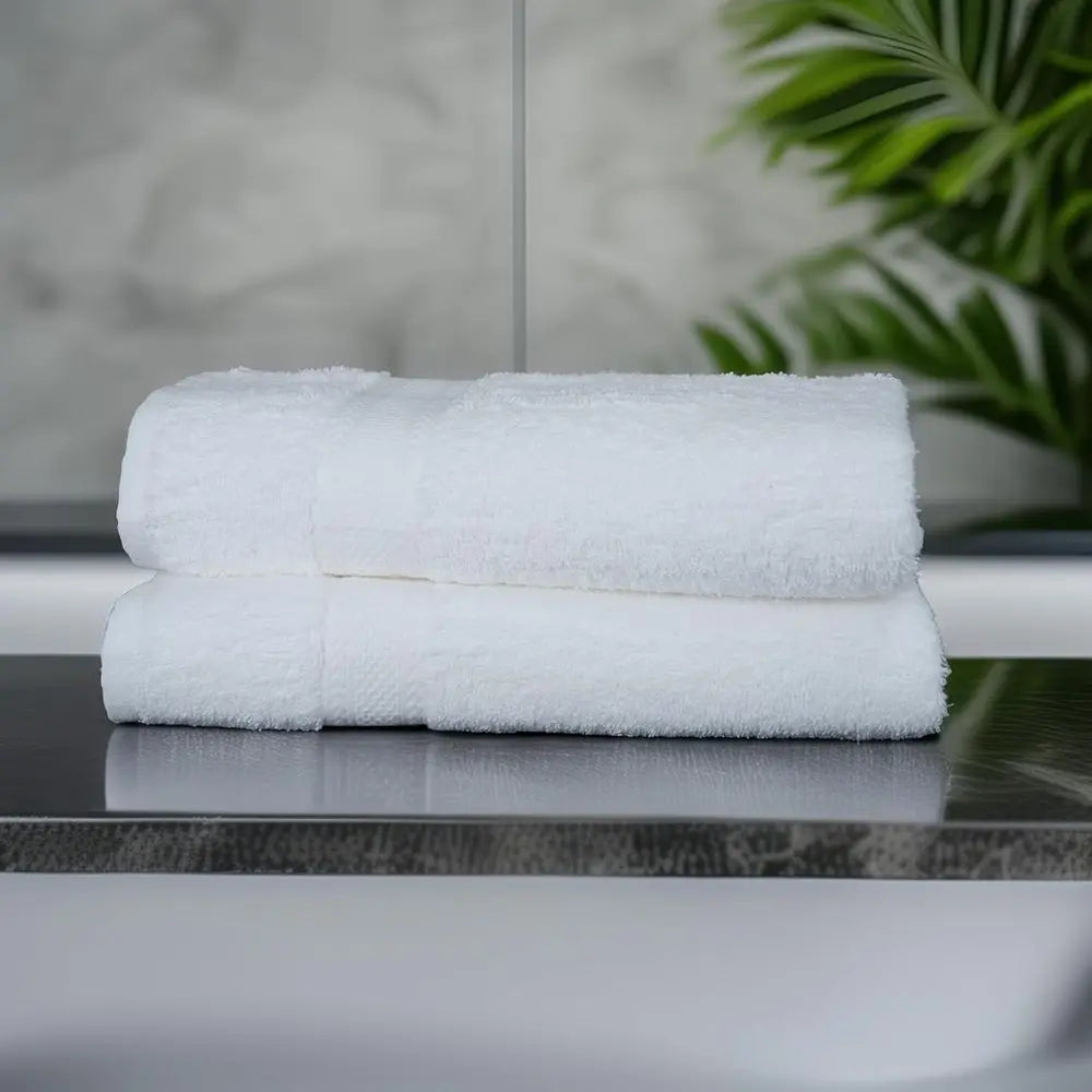 12-Pack Large 100% Cotton Bath Towels 24x50 white